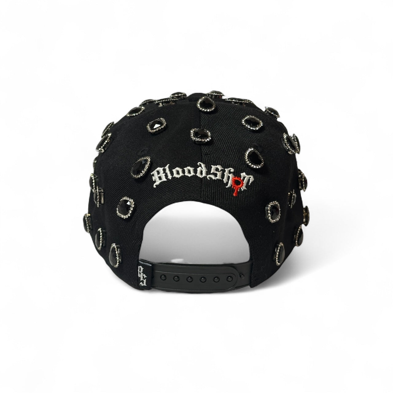 Black Rhinestone Snapback