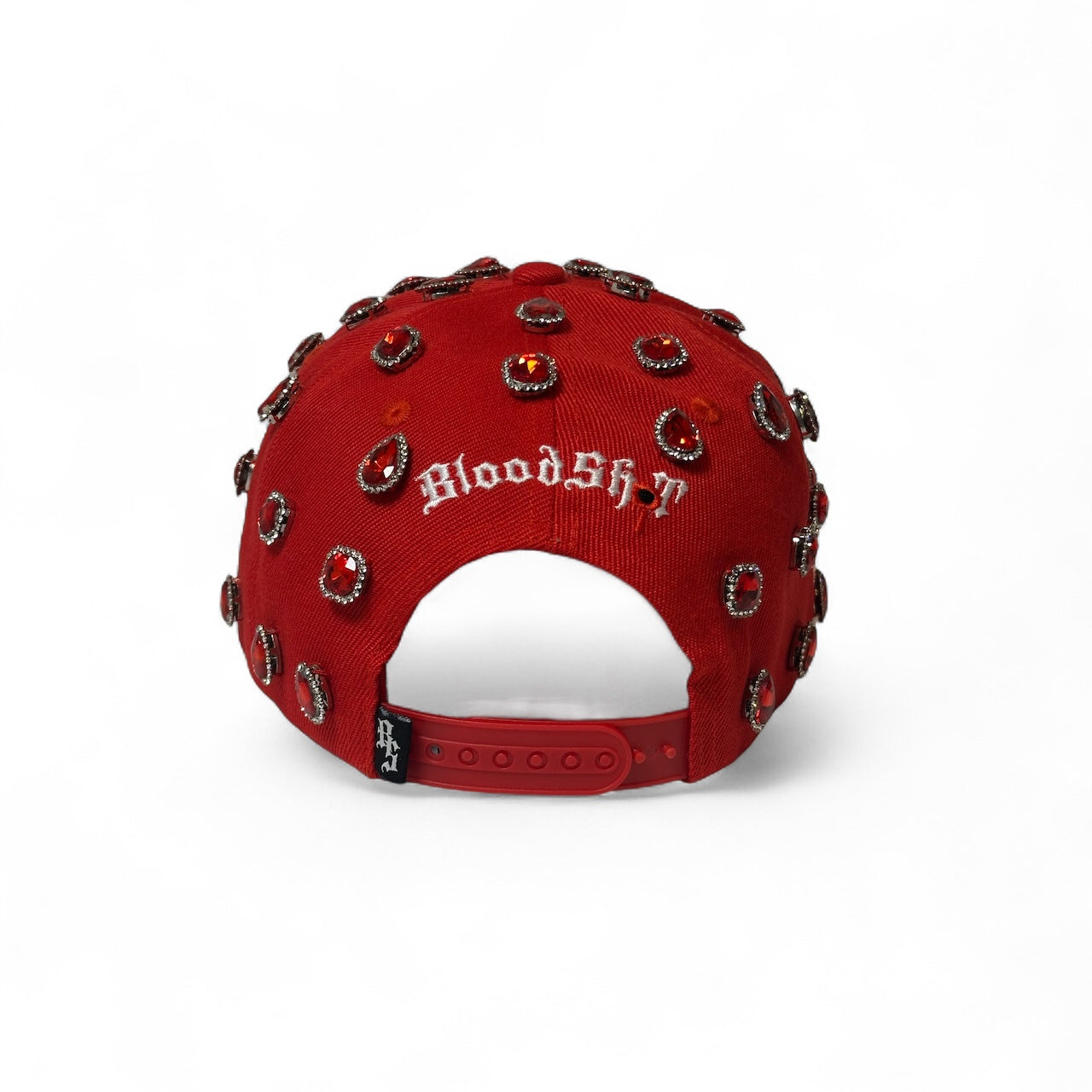 Red Rhinestone Snapback