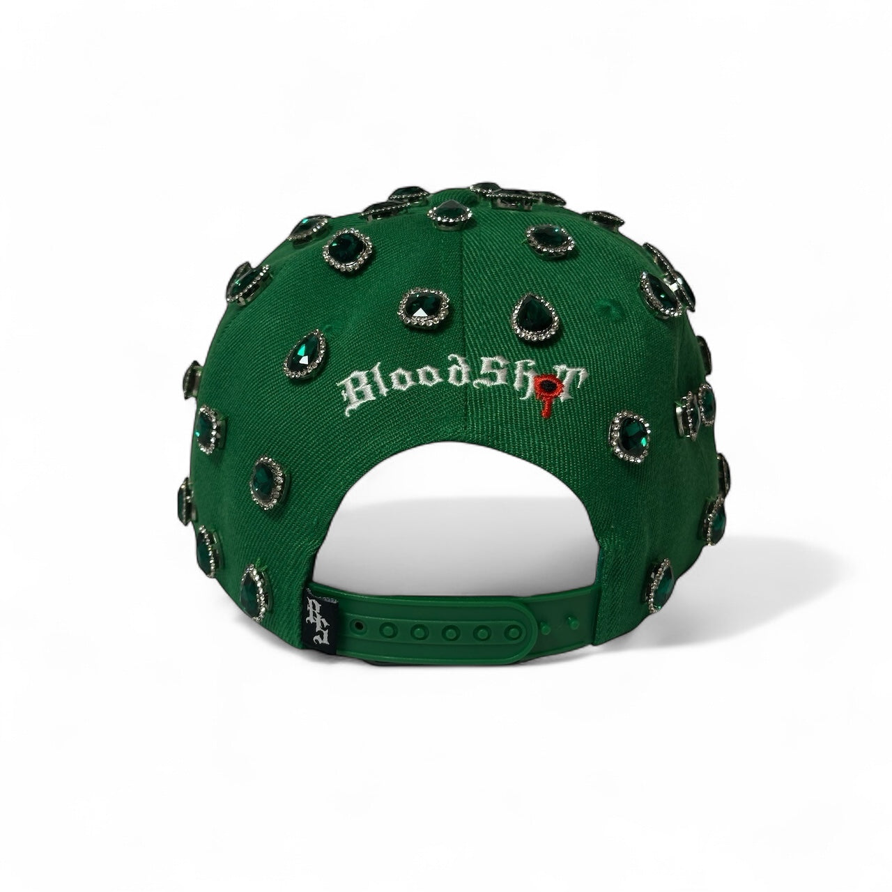 Green Rhinestone Snapback
